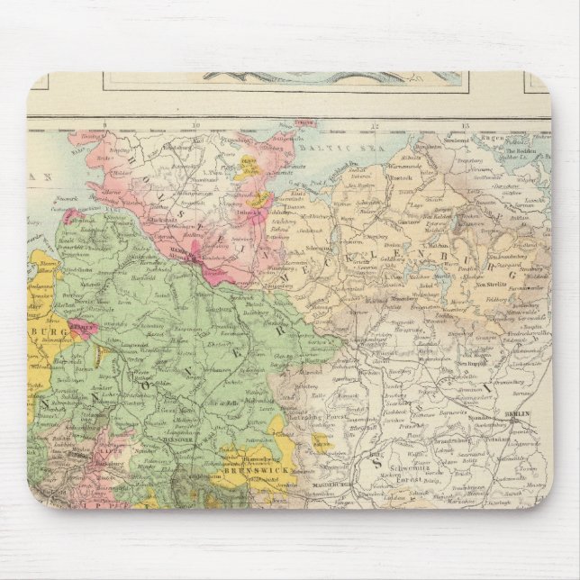Nord- und Mitteldeutschland Mousepad (Vorne)