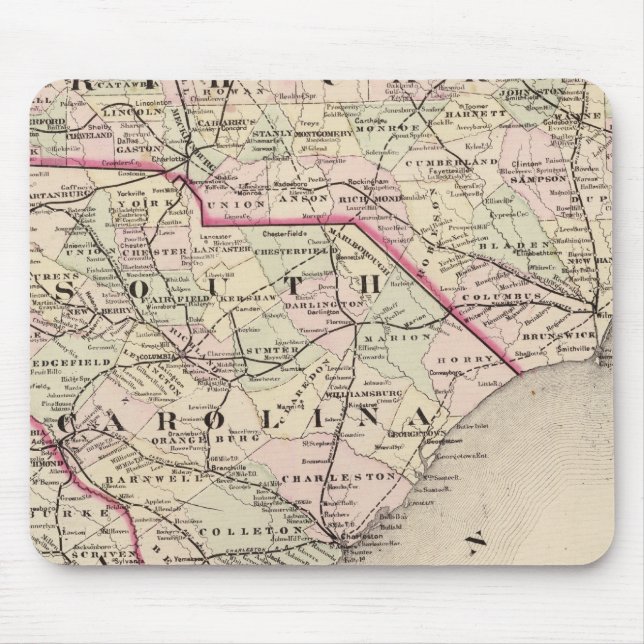 Nord- und Süd-Carolina 4 Mousepad (Vorne)