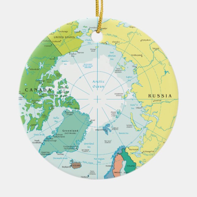 Nord und Südpfosten, artic Region und die Keramikornament (Vorne)