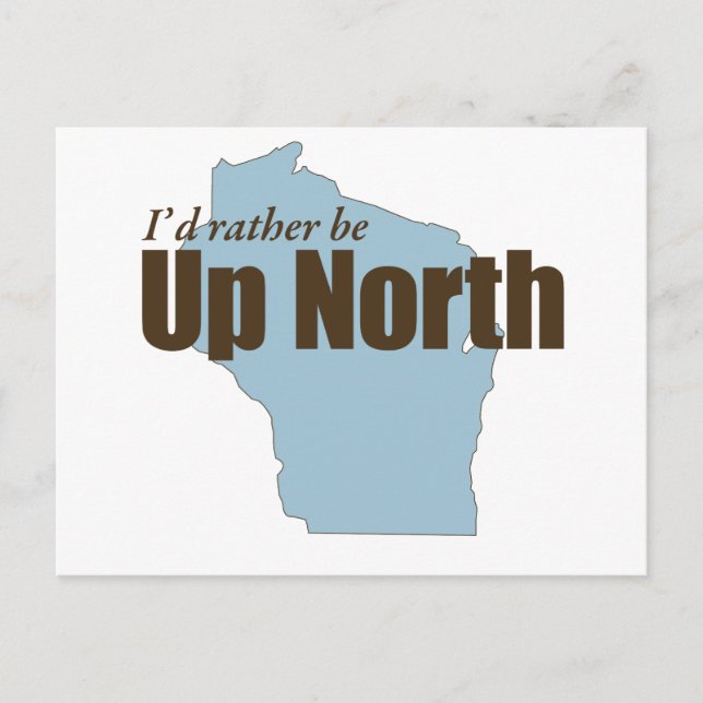 Nord - Wisconsin Postkarte (Vorderseite)