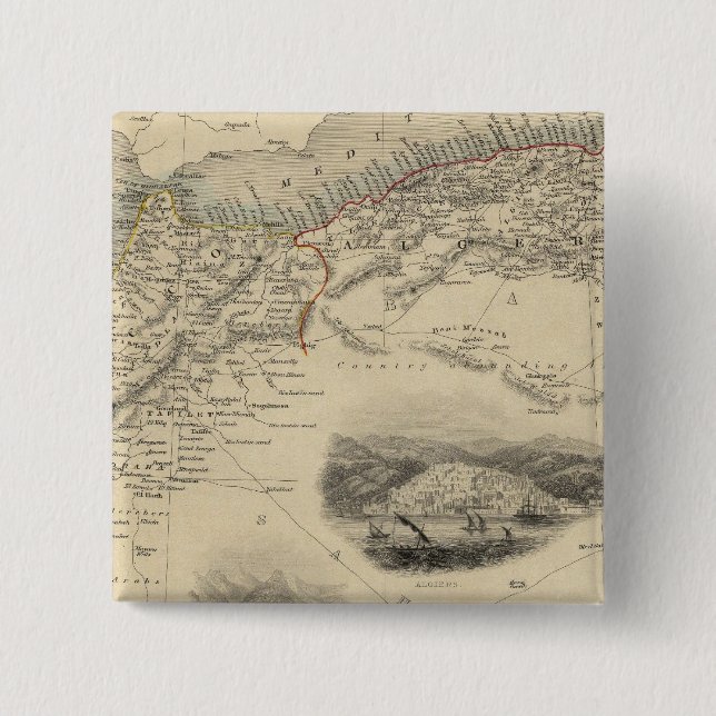 Nordafrika Button (Vorderseite)