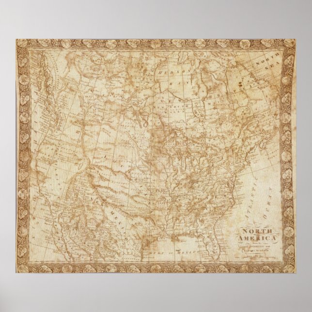 Nordamerika 1804 poster (Vorne)