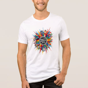 Nordamerika 2026 Internationales Fußballturnier Tri-Blend Shirt