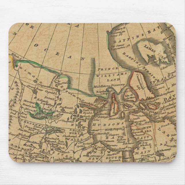 Nordamerika 3 mousepad (Vorne)