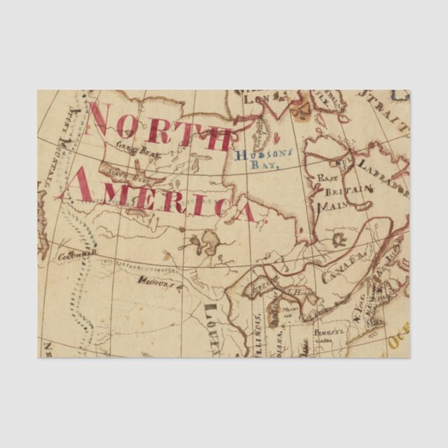 Nordamerika 8 seidenpapier (Vorderseite)