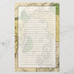 Nordamerika, Asien Briefpapier