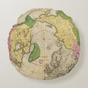 Nordamerika, Asien Rundes Kissen