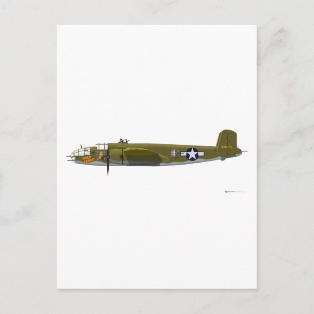 Nordamerika B-25J Mitchell Postkarte (Vorderseite)