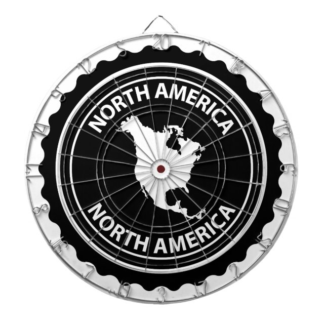 Nordamerika-Briefmarke Dartscheibe (vorne)