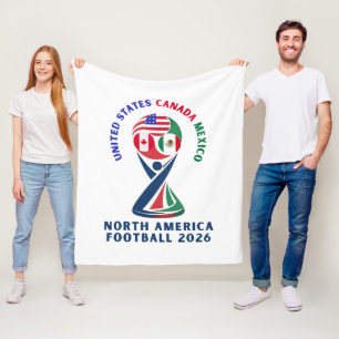 Nordamerika Fußball 2026   USA Kanada Mexiko Fleecedecke