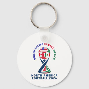Nordamerika Fußball 2026   USA Kanada Mexiko Schlüsselanhänger