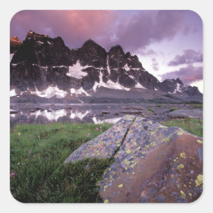 Nordamerika, Kanada, Alberta, Jasper Quadratischer Aufkleber