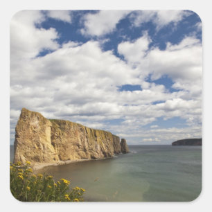 Nordamerika, Kanada, Quebec, Gaspe Bay, Perce Quadratischer Aufkleber