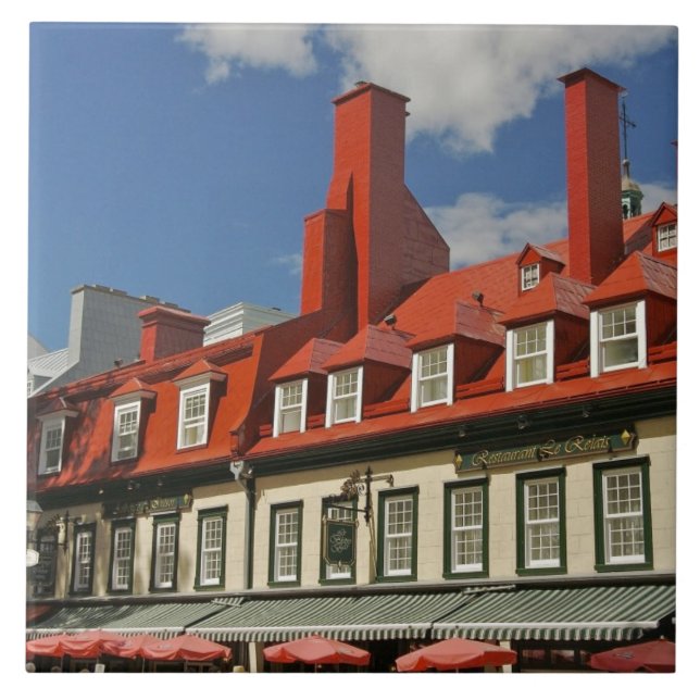 Nordamerika, Kanada, Quebec, Old Quebec City.3 Fliese (Vorderseite)