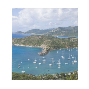 Nordamerika, Karibik, Antigua. Englisch Notizblock