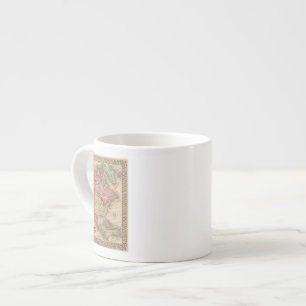 Nordamerika-Karte durch Mitchell Espressotasse