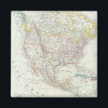 Nordamerika-Karte Magnet<br><div class="desc">Carta generale dell'America Settentrionale. Von Marzolla,  Benedetto (184). Veröffentlicht von "'Neapel: (B. Marzoll)".</div>