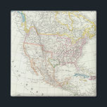 Nordamerika-Karte Magnet<br><div class="desc">Carta generale dell'America Settentrionale. Von Marzolla,  Benedetto (184). Veröffentlicht von "'Neapel: (B. Marzoll)".</div>