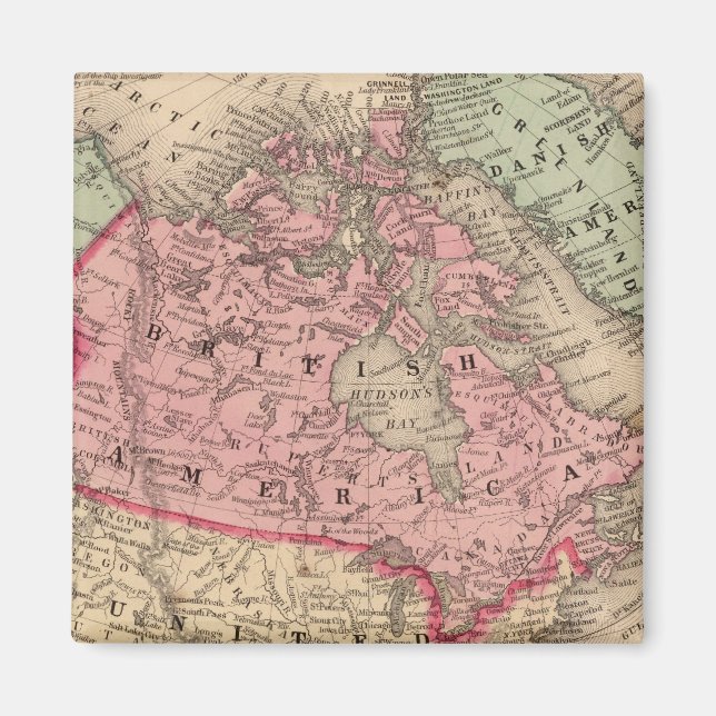 Nordamerika Karte von Mitchell Magnet (Vorne)