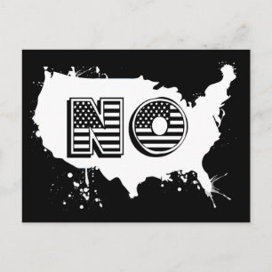 Nordamerika kein Grunge Anti-Trump-Resist Postkarte