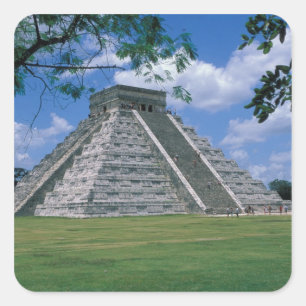 Nordamerika, Mexiko, Yucatan-Halbinsel, 2 Quadratischer Aufkleber