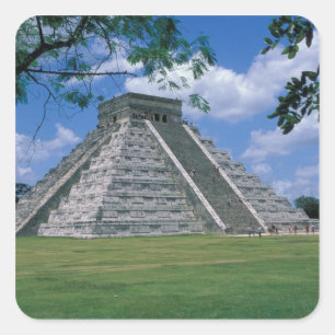 Nordamerika, Mexiko, Yucatan Halbinsel, 2 Quadratischer Aufkleber