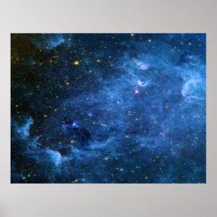 Nordamerika Nebula Infrared Blue Value Poster