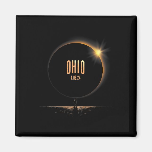 Nordamerika Total Solar Eclipse 2024 Magnet (Vorne)