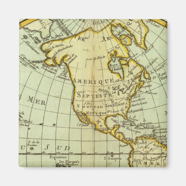 Nordamerika und Südamerika Magnet (Vorne)