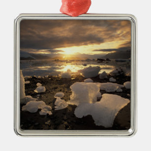 Nordamerika, USA, Alaska, Eisbucht, Eisszene, Silbernes Ornament