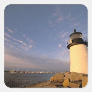 Nordamerika, USA, Massachusetts, Nantucket Quadratischer Aufkleber