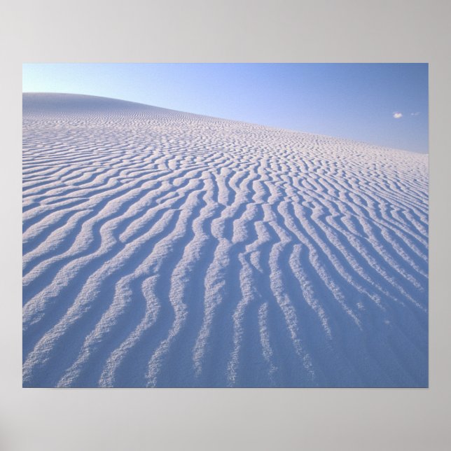 Nordamerika, USA, New Mexico, Weiße Sanddünen Poster (Vorne)