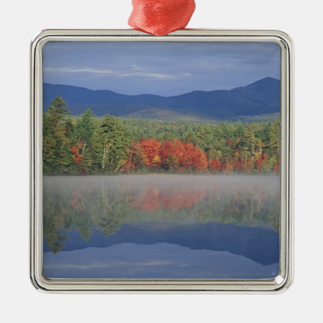 Nordamerika, USA, NH, Herbstreflektionen in Silbernes Ornament (Vorne)