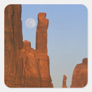 Nordamerika, USA, Utah, Monument Valley, 2 Quadratischer Aufkleber