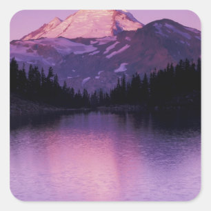 Nordamerika, USA, Washington, Mount Baker Quadratischer Aufkleber