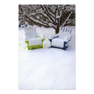 Nordamerika, USA, Washington, Seattle, Schnee Fotodruck