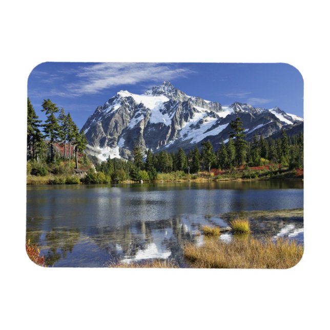 Nordamerika, Washington, Cascades. Mt. Shuksan Magnet (Horizontal)