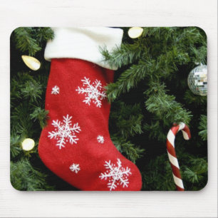 Nordamerika. Weihnachtsdekorationen auf Baum. 3 Mousepad