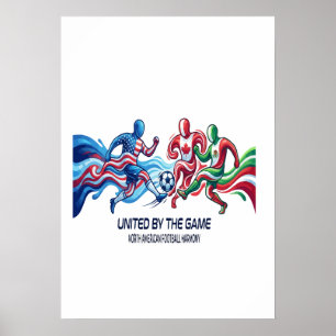 Nordamerikanische Fußball-Harmonie 2026 Poster