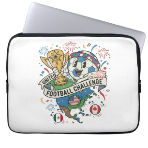 Nordamerikanische Fußballfeier Laptopschutzhülle