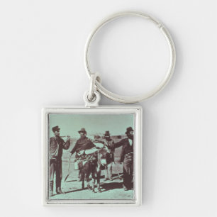 Nordamerikanische Goldgräber, c.1849 (b/w Foto) Schlüsselanhänger