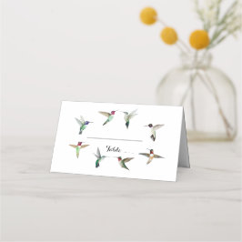 Nordamerikanische Hummingbirds Hochzeitstiefel (Hu Platzkarte