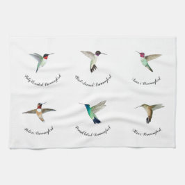 Nordamerikanische Hummingvögel Geschirrtuch