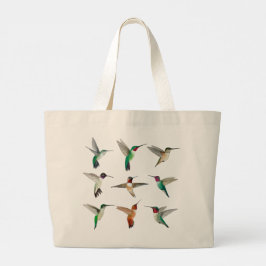 Nordamerikanische Hummingvögel Jumbo Stoffbeutel