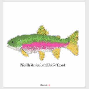 Nordamerikanische Rock Trout Aufkleber