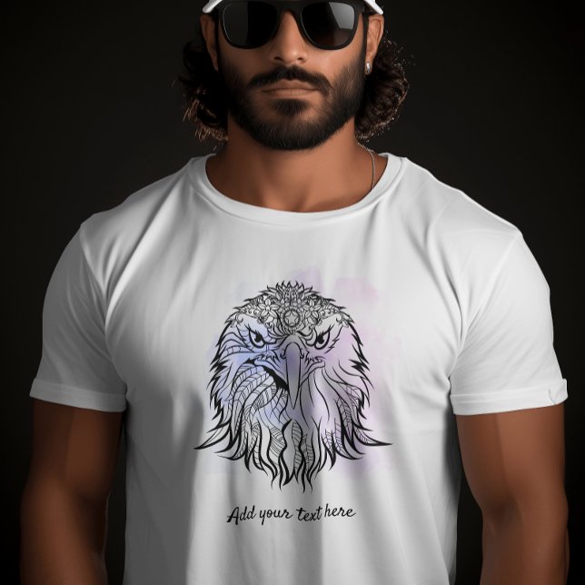 Nordamerikanischer Adler Art | Blue Lila Unisex T-Shirt (Von Creator hochgeladen)