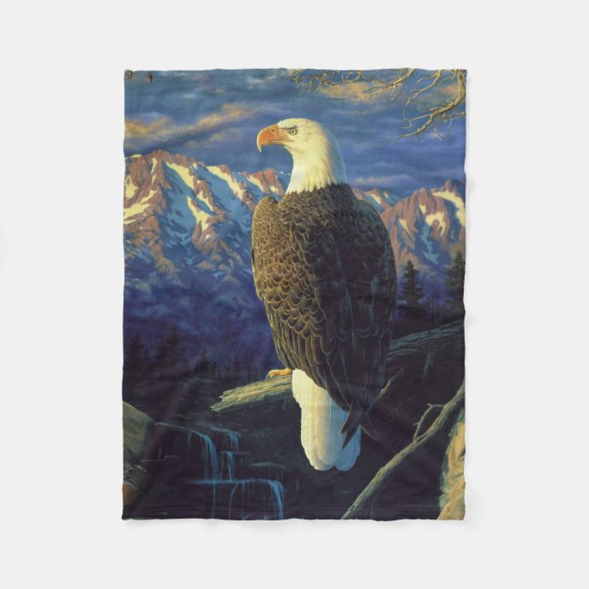 Nordamerikanischer Adler & Gebirge Fleecedecke (Vorderseite)