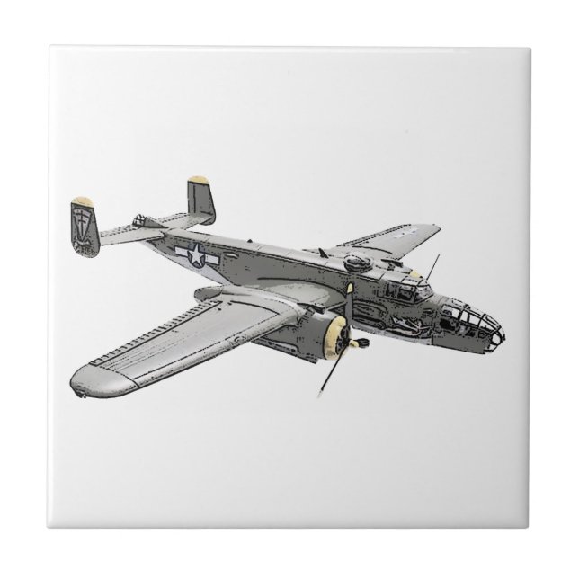 Nordamerikanischer B-25 Mitchell Bomber Fliese (Vorderseite)