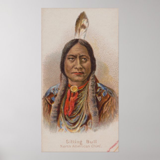 Nordamerikanischer Chefsitzer Bull von Lakota Poster (Vorne)