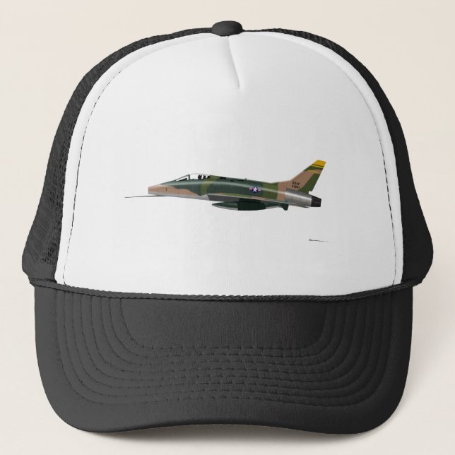 Nordamerikanischer F-100 Supersabre 41851 Truckerkappe (Vorderseite)